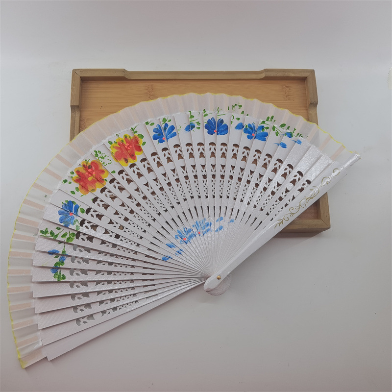 70g Weight Fan Home Textiles & Decor Type Wood Material Flower Pattern All Seasons Season Elegant Style Elegant Flower Wood Fan 15