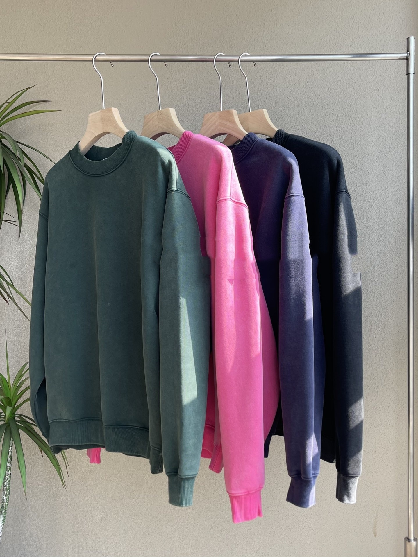 Suéter de lana 23SS en otoño e invierno pareja de invierno y cacho de camisa gruesa para hombre