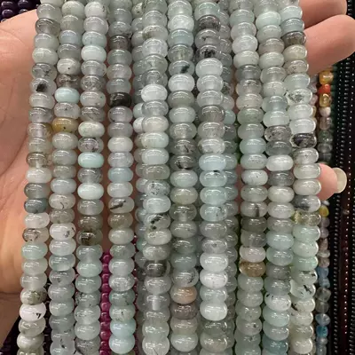 stone optimization abacus beads loose | Zərgərlik ara hissələri - amazon-58mmabout-70-80-pieces-white-stone-optimized
