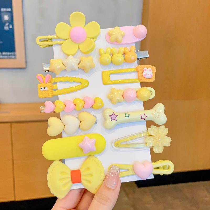 Horquilla de dopamina para niños, flequillo lateral para niñas, clip de cabello roto, artefacto de acabado, clip bb, horquilla, tocado