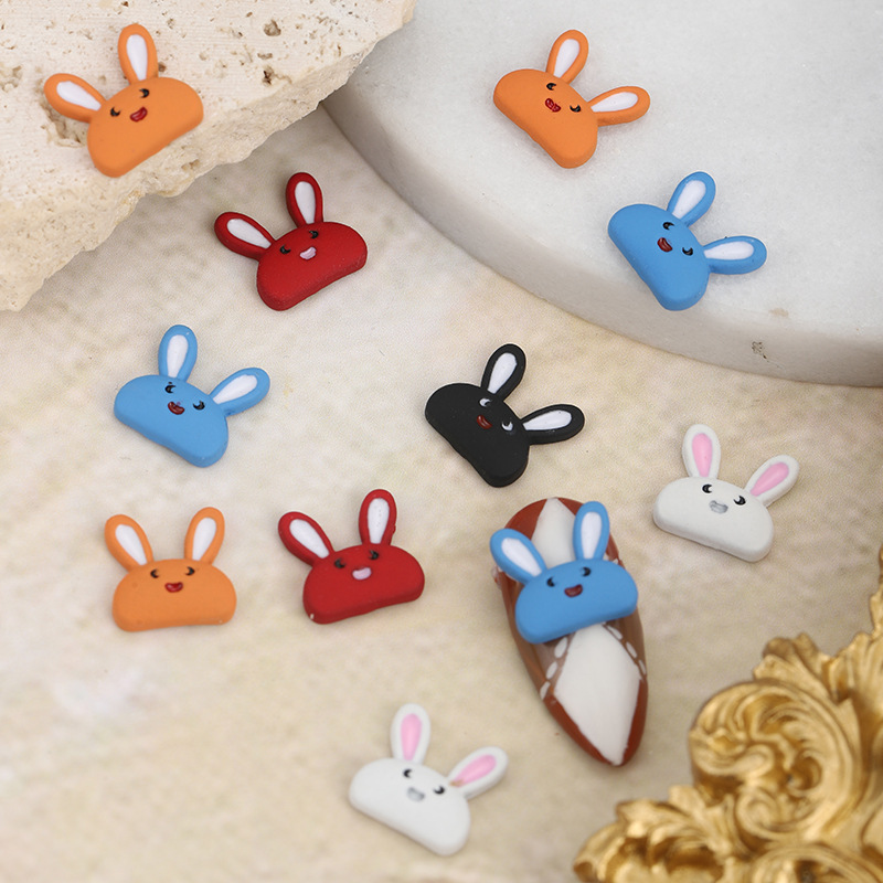 2022 Net red alloy rabbit nail jewelry simple fresh style new nail accessories wholesale direct sales