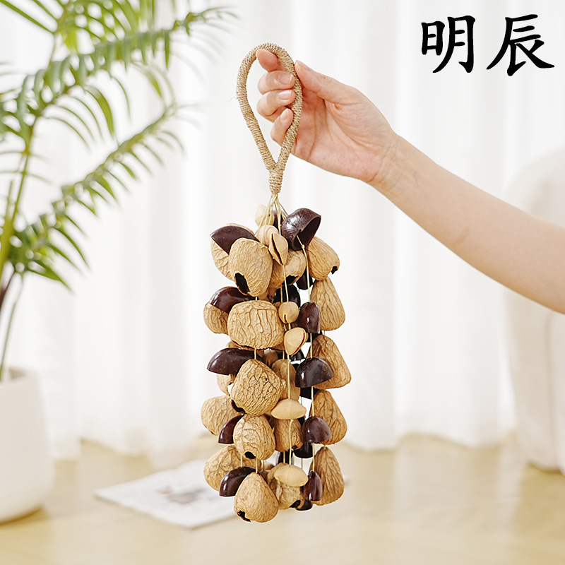 手摇铃三果混合（5*12颗）果壳手工印尼进口果实流水声音疗愈|undefined