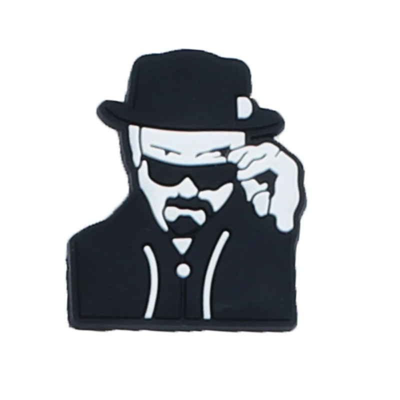 Comercio electrónico transfronterizo al por mayor zapatos de goma suave zapatos de flores accesorios PVC de dibujos animados veneno mortal experto agujero Zapatos de flores hebilla