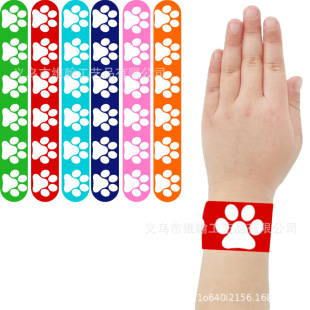12 Dog Paw Snap Circles, Animal Snap Circles, Puppy Elements, Christmas, Birthday Party Gift Bracelets