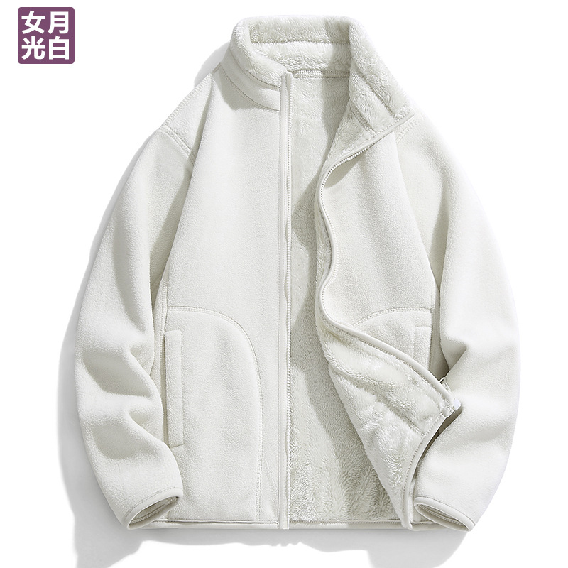 Cordero de cordero chaqueta de terciopelo de doble cara chaqueta de terciopelo de hombre y mujer chaqueta de moda de otoño y invierno de 2025 terciopelo de grano de oscilación hombre ocio