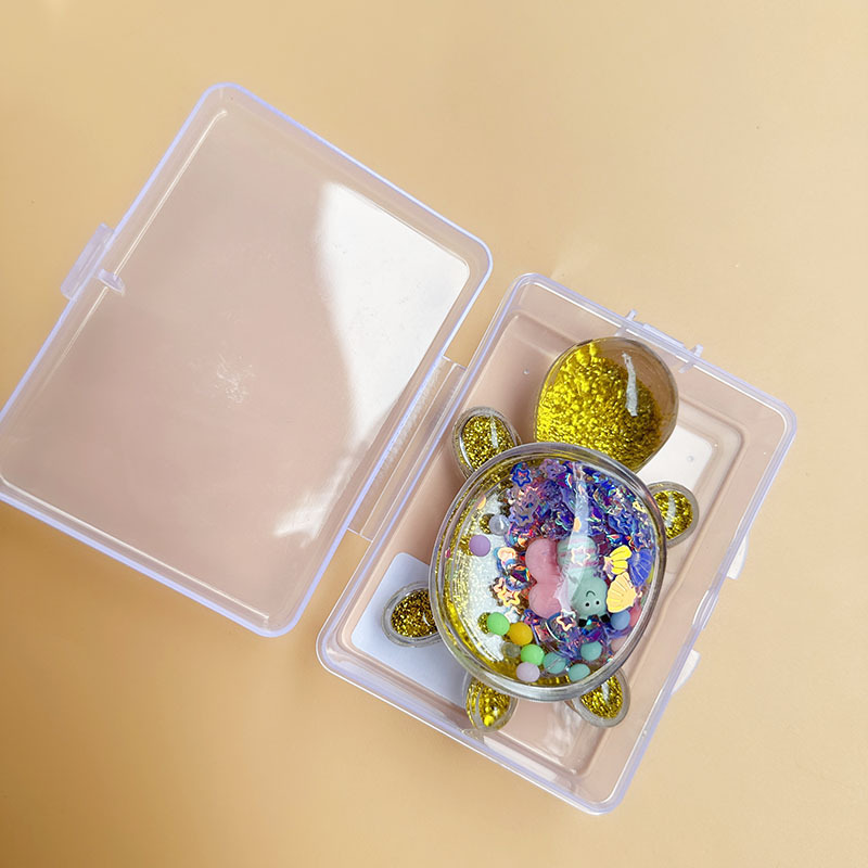 꿀벌 스타일 더블 레이어 유사 거북이-보라색