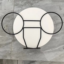 创意家居装饰铁艺壁挂篮球框 创意造型收纳篮筐展示架 球类收纳架