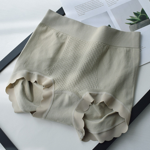 High waist tummy control seamless underwear for women pure cotton antibacterial cotton crotch lift hip wrap plus size girls briefs wholesale