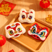 新年装饰醒狮配件2026年醒狮毛绒装饰春节氛围过年小福袋小挂饰