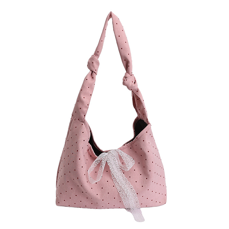 Bolsas de lona casuales de gran capacidad, bolsas de mujer 2026 nuevas moda diaria, bolsas de hombro de punto de onda, bolsas de viaje