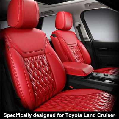 Toyota Cruiser Oturacaq Üzlükləri üçün Uyğundur, Tam Əhatəli Dörd Fəsil Xüsusi Dəri Oturacaq Yastıqları