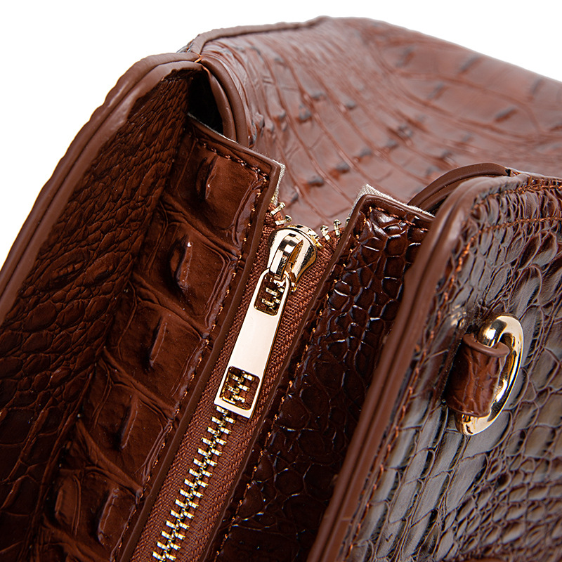 Handheld Crossbody New Women's Bag Brahman Crocodile Pattern_voghion.com