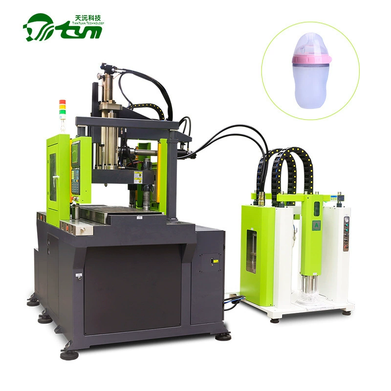 Вертикальный двухстанционный силиконовый литье оборудование для литья под давлением жидкого силиконового пакета PPSU бутылка машина для литья под давлением