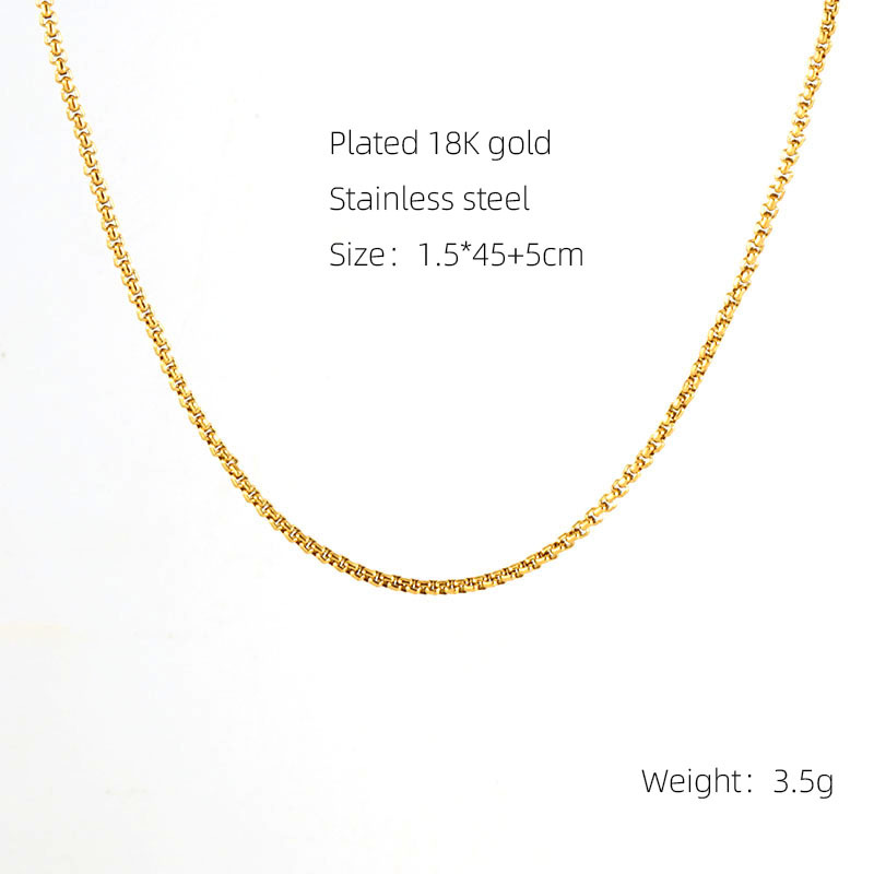 ZYG732-1.5mm square pearl chain