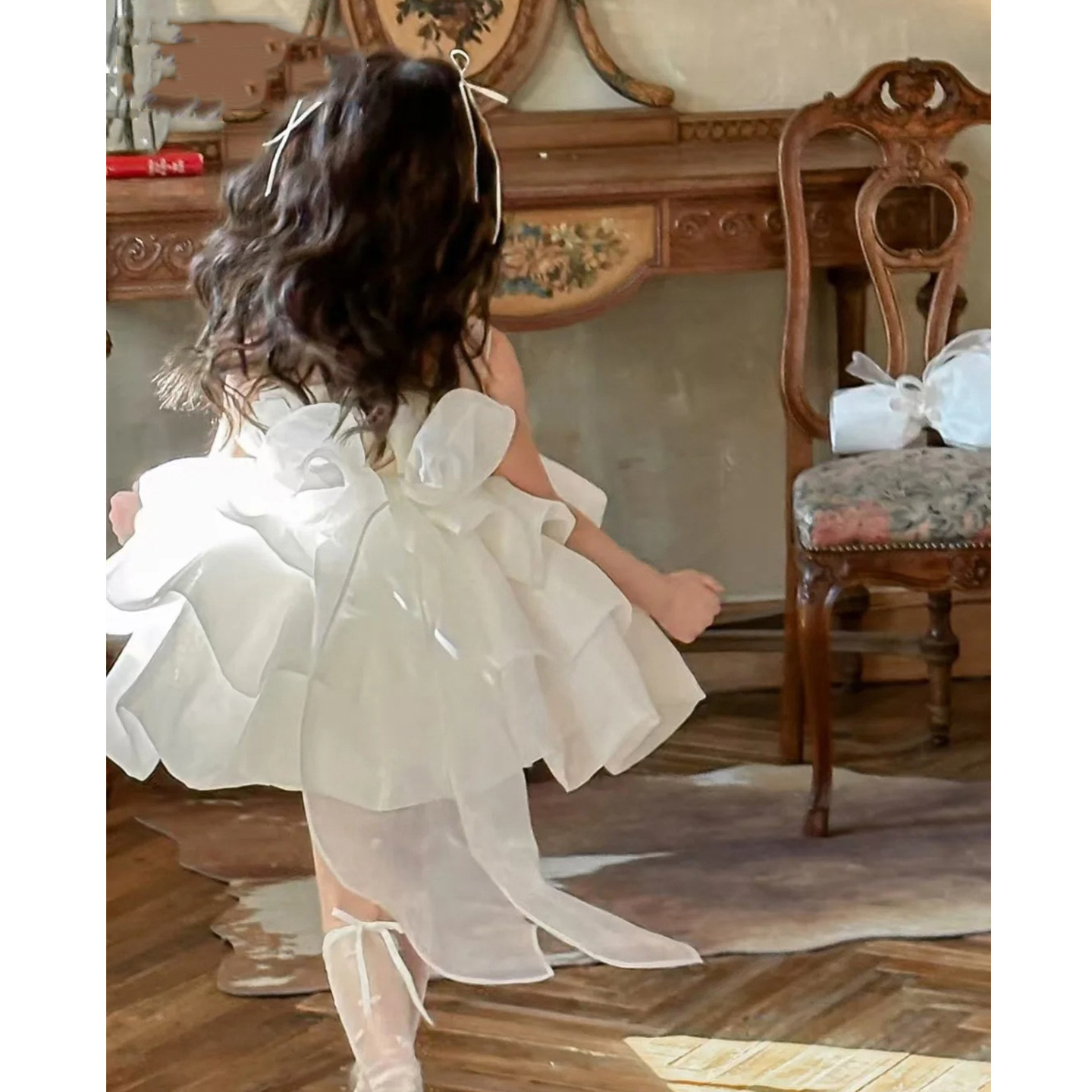 Prinzessin Tüllkleid Für Mädchen Festliches Blumenmädchen Kleid_voghion.com