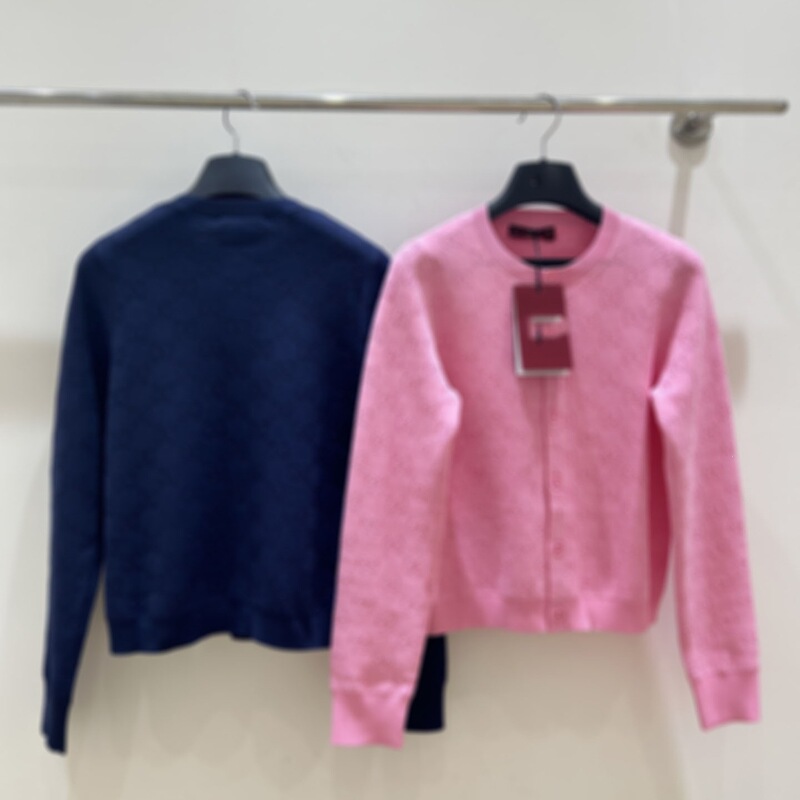 Nanyou High-End Spring/Summer New Women's G Jacquard Knit Cardigan Vest Set with Round Neck and Single-Breasted Design Top Nanyou High-End Spring/Summer New Women's G Jacquard Knit Cardigan Vest Set with Round Neck and Single-Breasted Design Top