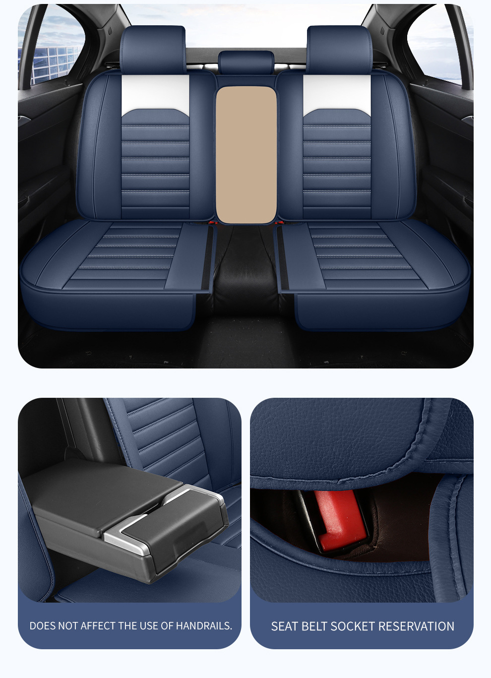 Cross-Border Amazon Car Seat Cushion, All-Season, Full Leather, Fully Covered, Wear-Resistant, Breathable, Car Interior Seat Cushion Cover