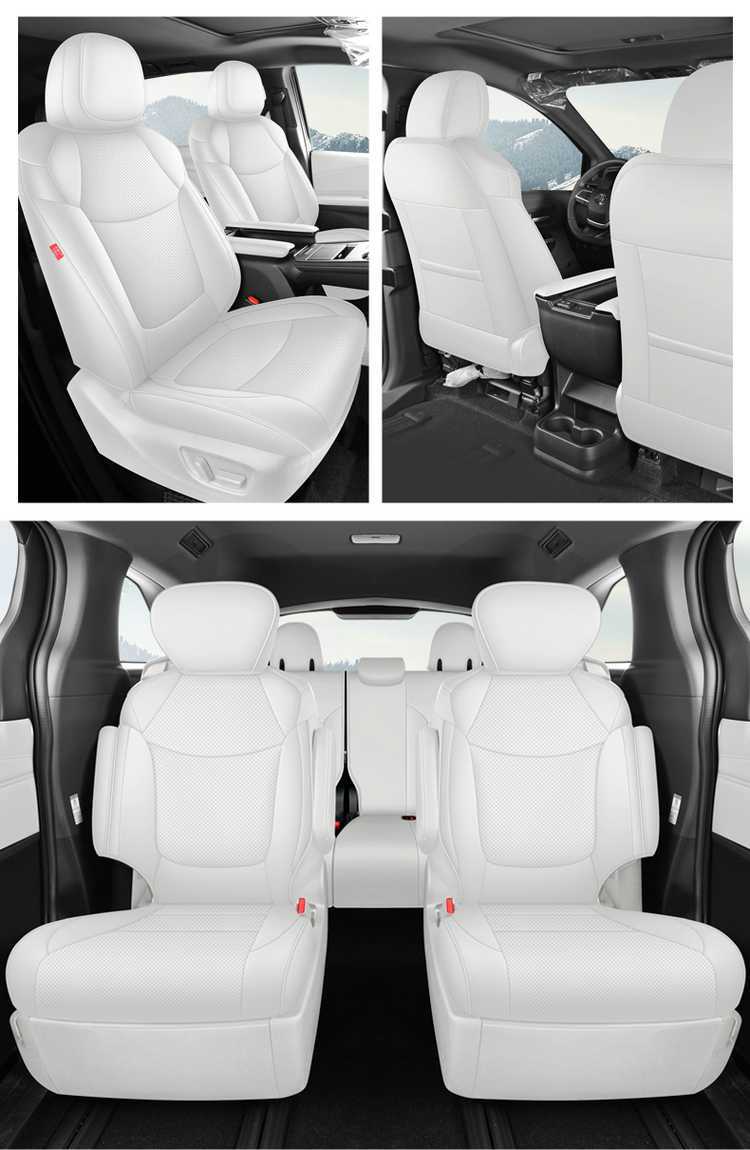 Toyota Sienna Seat Cover, Sienna-Specific Seat Cover, Full-Cover Car Seat Cushion, Sienna 2025 Model Leather 7-Seater Seat Cushion