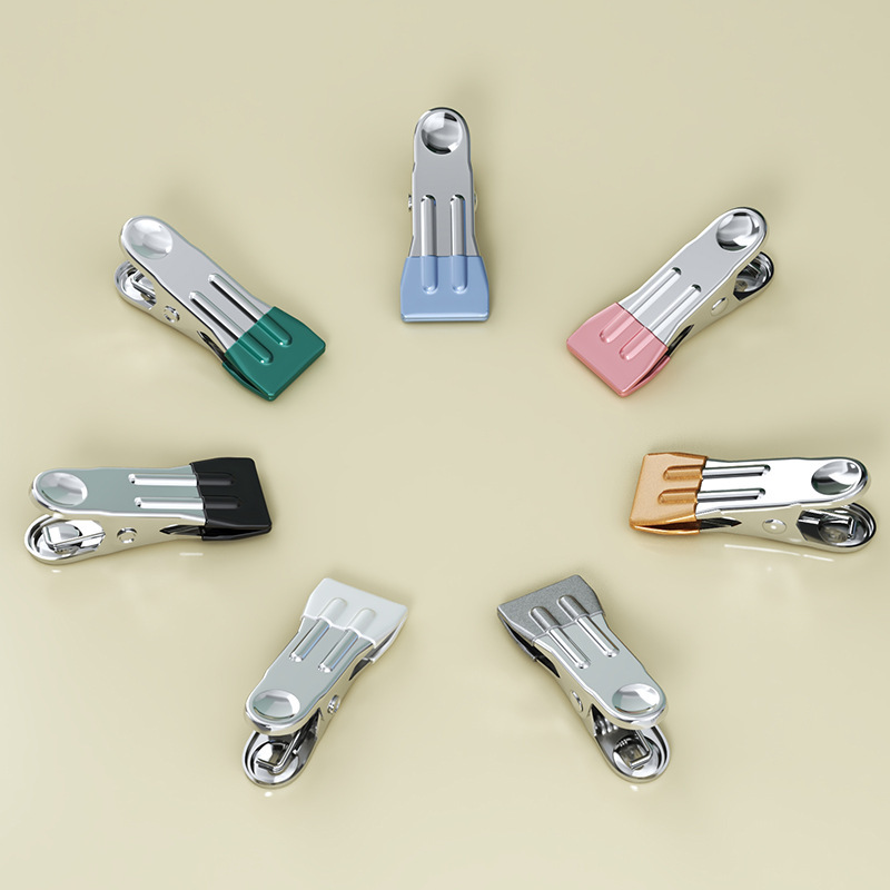 Clothes Hanger Small Clip Seamless Non-Slip Stainless Steel Clothes Drying Clip Socks Intimates Towel Clip Clothes Hanger Household Drying Clip