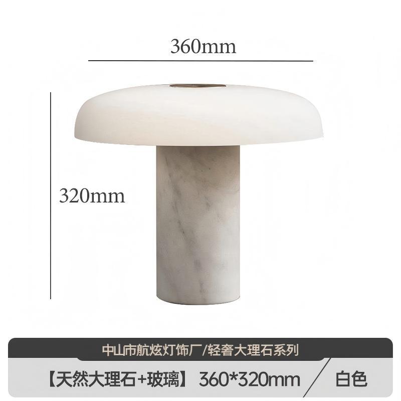 Diseñador de interiores de mármol de piedra de cueva natural moderno minimalista decoración de dormitorio de hotel residencial lámpara de escritorio de vidrio forjado