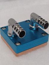 电脑水冷 显卡水冷 水冷配件 芯片散热水冷头 柱水道加厚紫底