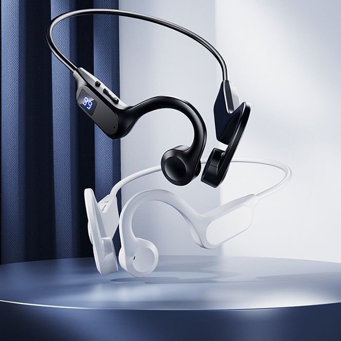X7 Bone Conduction Bluetooth Headset Digital Display Ear-hanging Type Non-ear Painless Noise Reduction Long Endurance Foreign Explosions New Products