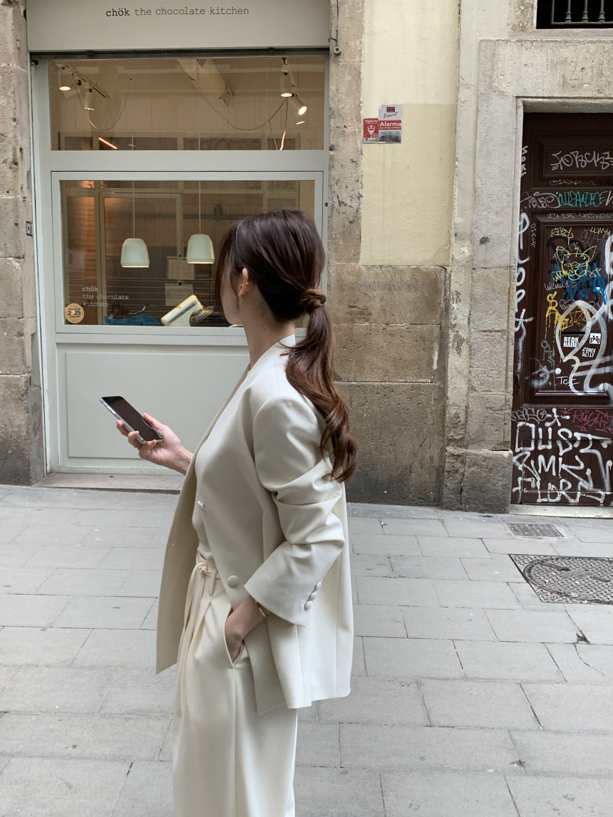 Blazer vintage stile coreano donna giacca casual elegante_voghion.com