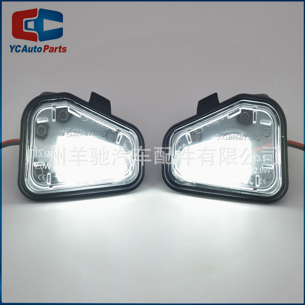 Espejo retrovisor para Volkswagen Passat B7 CC Lámpara de pozo de agua Skricocco EOS Jetta LED Luz de suelo