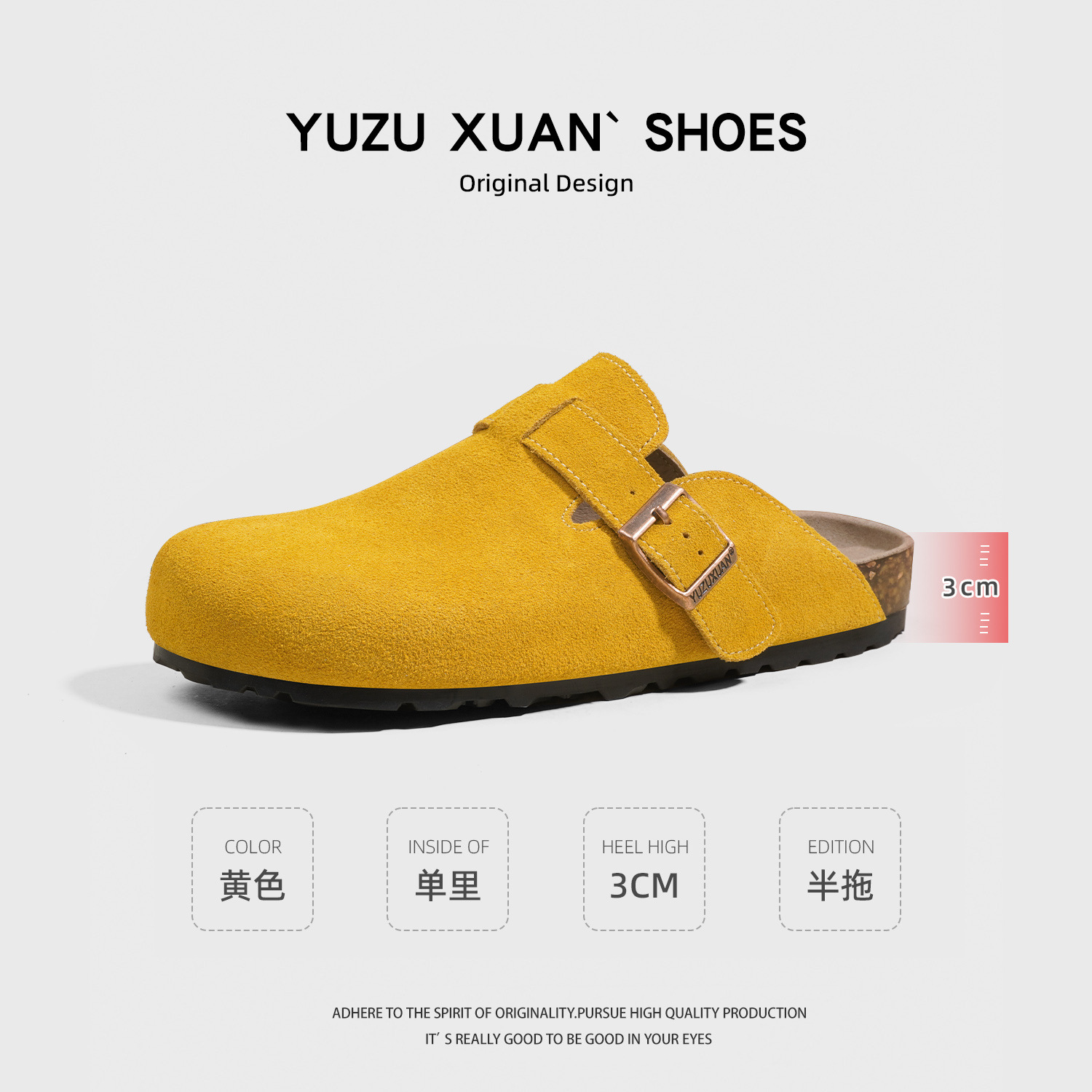 Exportaciones transfronterizas de cuero de vaca con base suave antideslizante al aire libre medio paquete zapatillas de bolken para hombres y mujeres