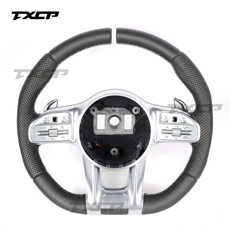 Suitable for Mercedes-Benz W206W205W204 W211 AMG GT GLE CLA upgraded leather car steering wheel