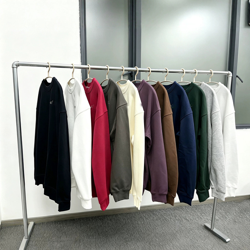 AL* Women's Round Neck Sweatshirt, Loose Long Sleeve, Solid Color Casual Sports Top, New Autumn/Winter Letter Design