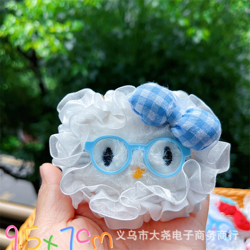 原创蕾丝可爱少女KT高颜格子草莓小猫包包手机小众钥匙扣挂件辅料|undefined