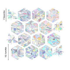 RPS200-202 Sun Catcher Suncatcher Rainbow Prism Electrostatic Sticker Glass Sticker PVC Glue-Free Window