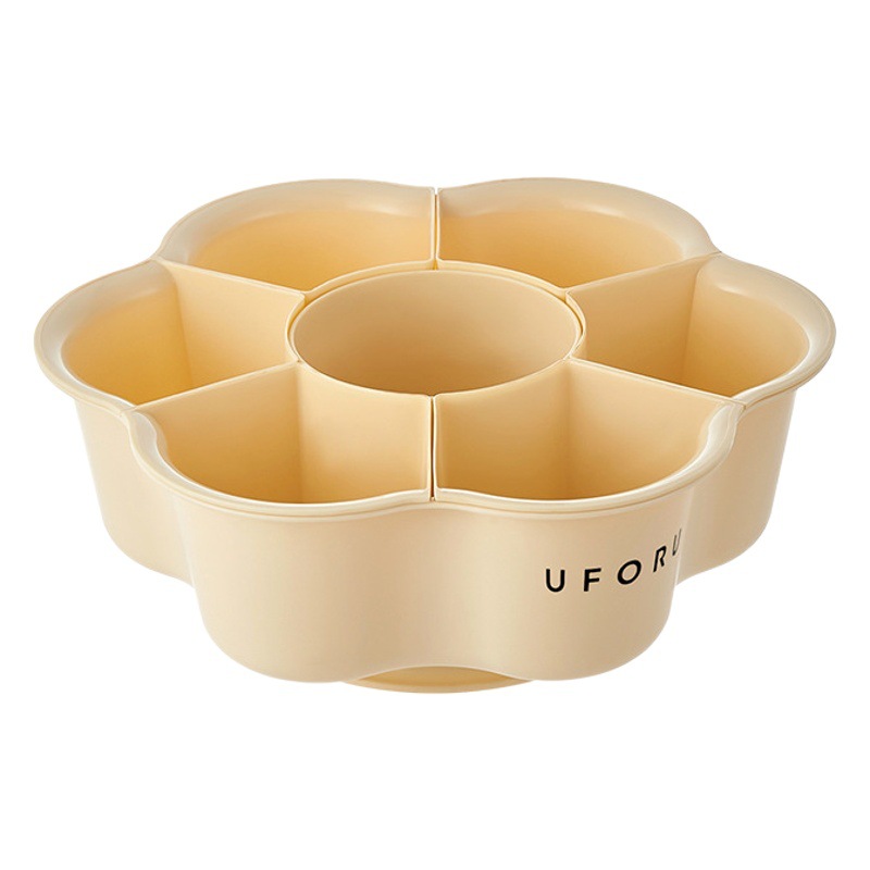 Hot pot dish dish household kitchen large capacity multi-functional removable rotating food grade compartment draining dish