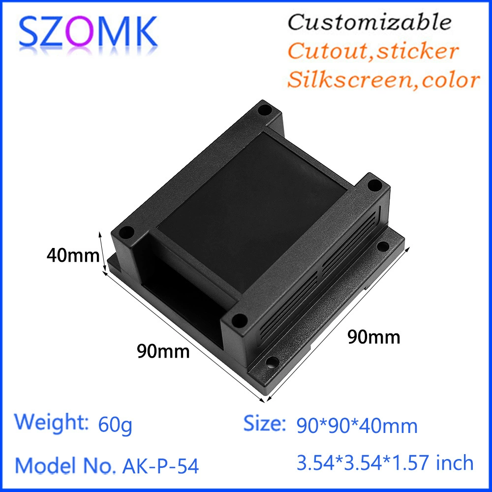 Ocom ABS пластиковый PLC Промышленный блок управления 90*90*40 направляющий корпус инструмент корпус управления коробка P-54