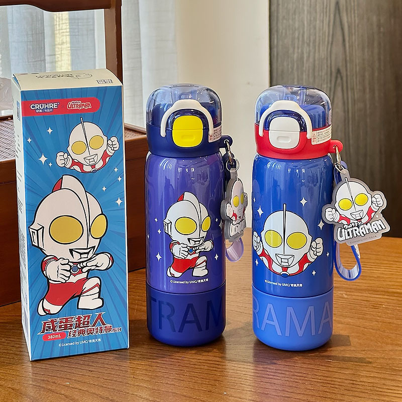ウルトラマン 子供用魔法瓶カップ 2025年新作 男の子用 学校専用ウォーターカップ 幼稚園 小学生 ストローケトル|undefined