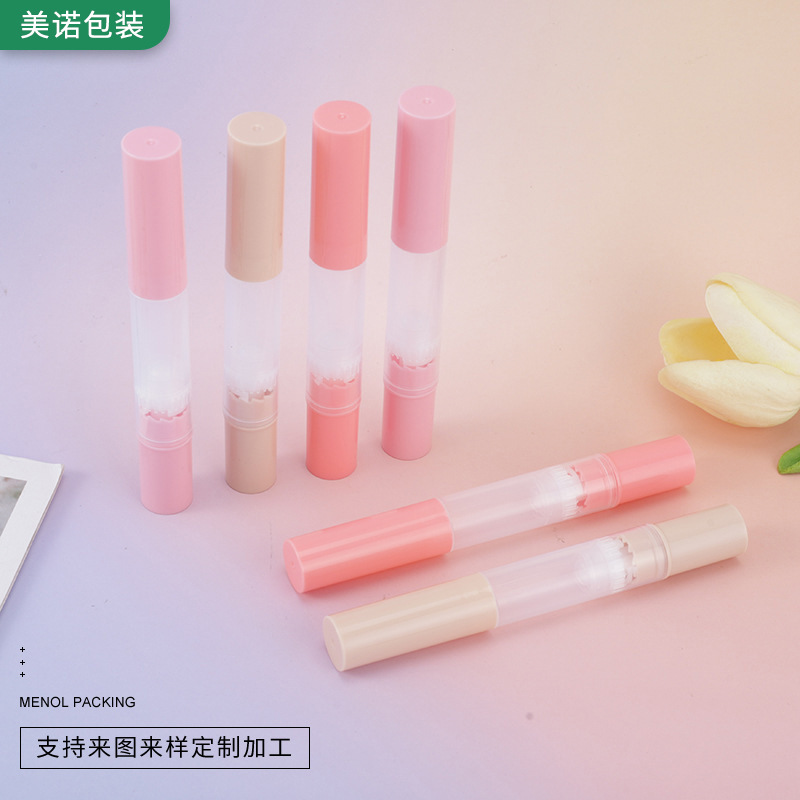 定制加工口旋转红瓶唇彩唇釉遮瑕彩妆笔塑料唇膏笔包材