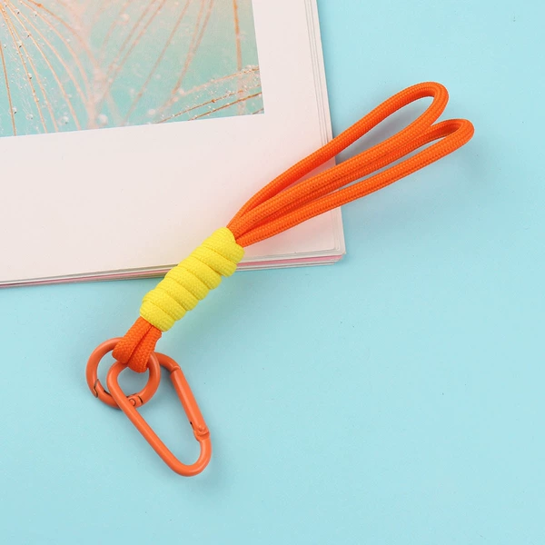 Orange + yellow carabiner
