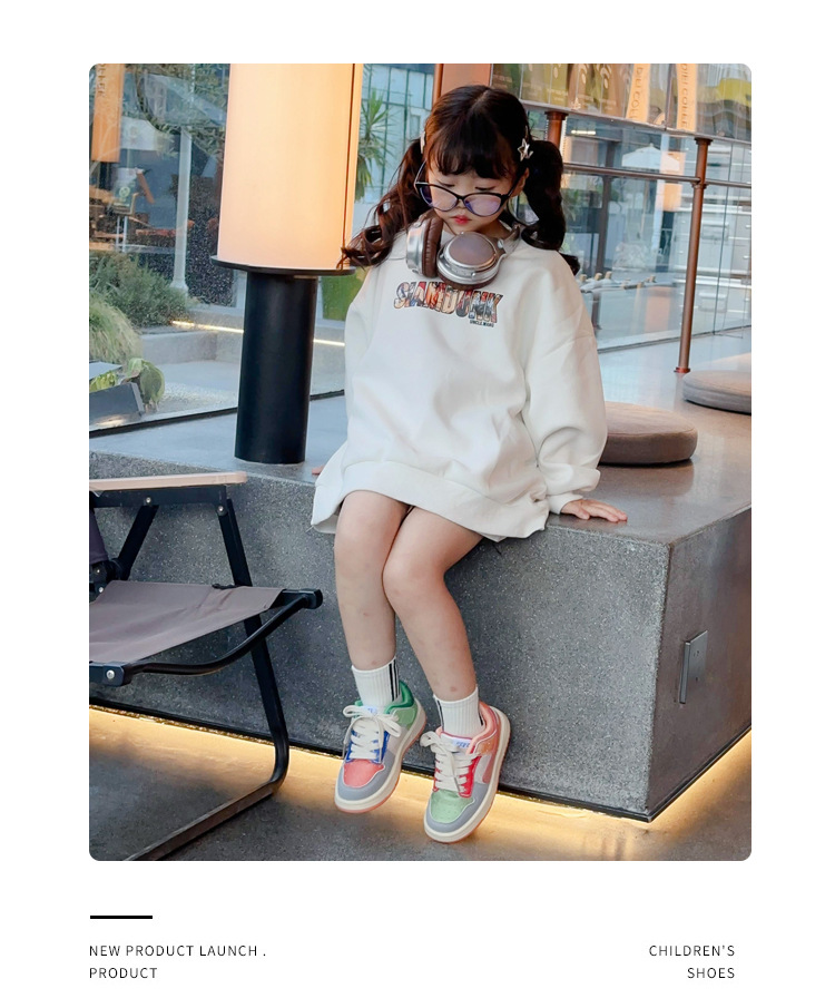 Mädchen Sneakers Weiche Sohle Rutschfeste Casual Boardschuhe_voghion.com