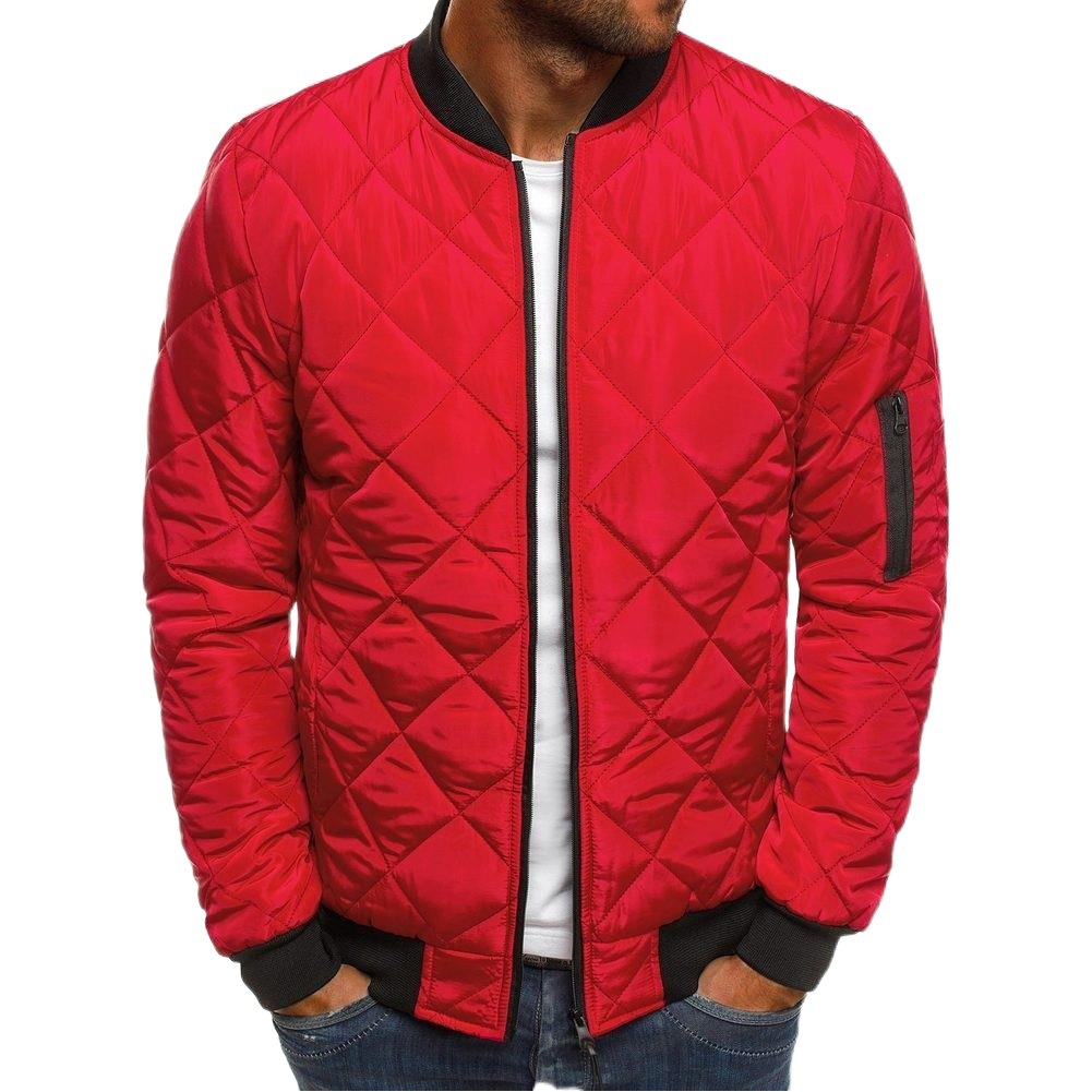Chaqueta acolchada de algodón para hombre de invierno de comercio exterior transfronterizo de Amazon Chaqueta acolchada de algodón de color sólido de tamaño europeo y americano chaqueta acolchada de algodón para hombre de moda