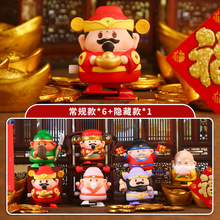 国潮风财神到盲盒手办家居店铺景区寺庙桌面装饰品小摆件厂家批发