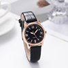 Fashionable bamboo belt, metal quartz men's watch, suitable for import