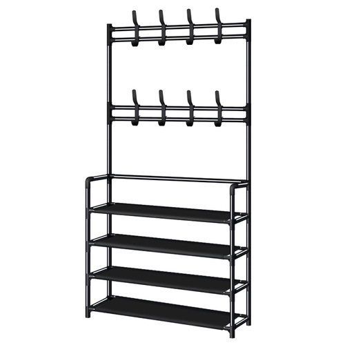 Drop-down coat rack wholesale simple coat hanger wardrobe hanger dormitory household dustproof storage shoe rack multi-layer storage rack