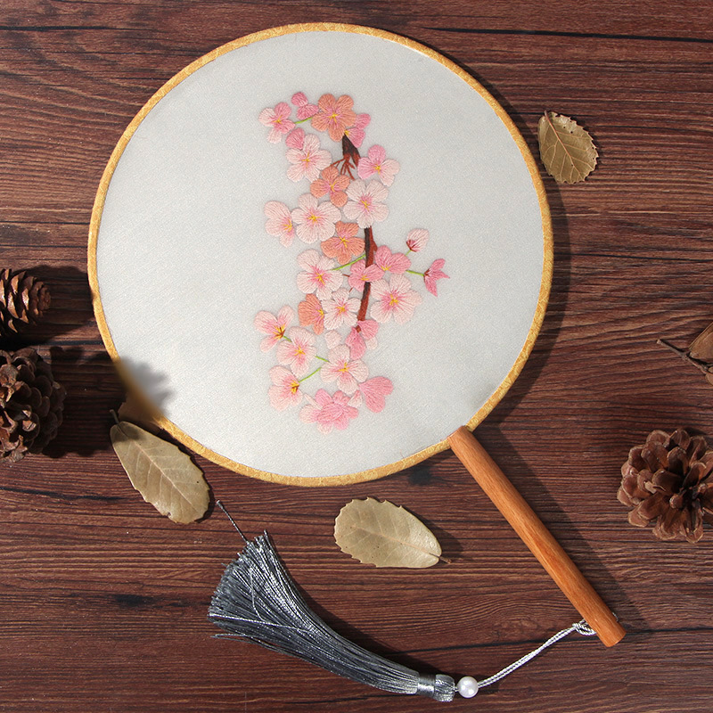 Bordado DIY auto bordado a mano principiante material de ventilador de banda banda banda de bordado cinta de bordado bolso de bordado su