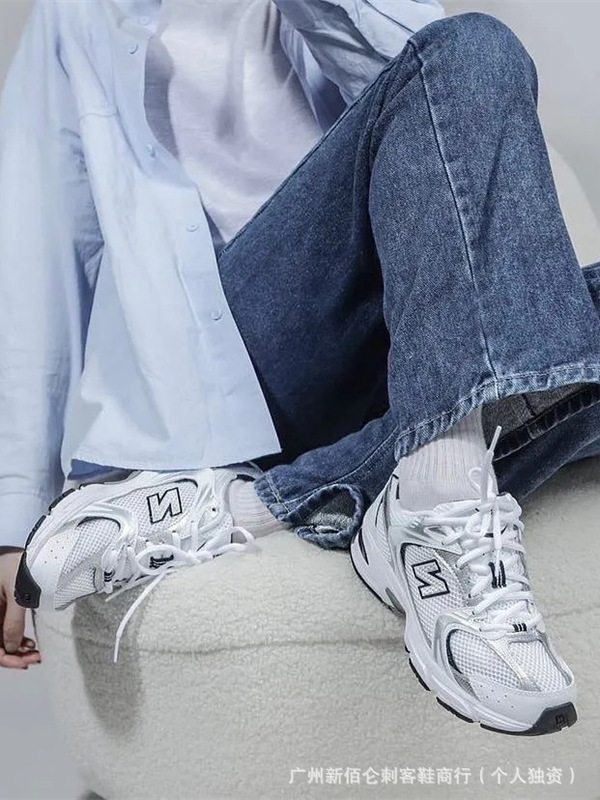 New Balance Low-Top Original Nb530 Retro Silver-White Mesh Cross-Border Dad Sneakers Running Shoes from Putian