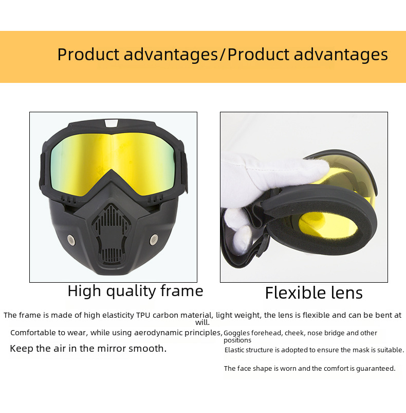 Retro Harley goggles outdoor military performance field protection mask motorcycle riding equipment windproof sand sunshade goggles