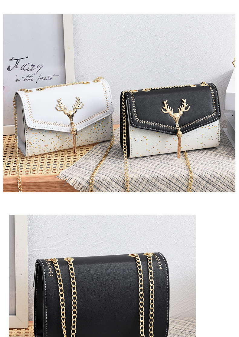 Chaîne pour femmes, petit sac carré à bandoulière, pompon pailleté, monnaie, sac pour téléphone portable_voghion.com