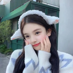 Spring New Goat Kids Ear Headband Cute Soft Girl Hair Clip Fashion Internet Celebrity Super Cute Japanese Lolita Hair Accessory
