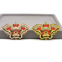 D60673�ŷ���Ʒdiyͭ�ֹ���ϼɫ��䷢�����ڲ������29*45mm