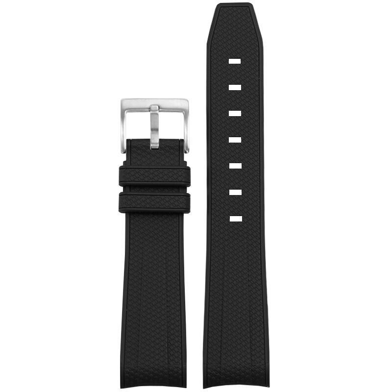 Wholesale Factory Wave-Patterned Silicone Watch Strap Compatible with Omega Swatch Co-Branded Planet 20mm Woven Texture Silicone Strap Wholesale Factory Wave-Patterned Silicone Watch Strap Compatible with Omega Swatch Co-Branded Planet 20mm Woven Texture Silicone Strap